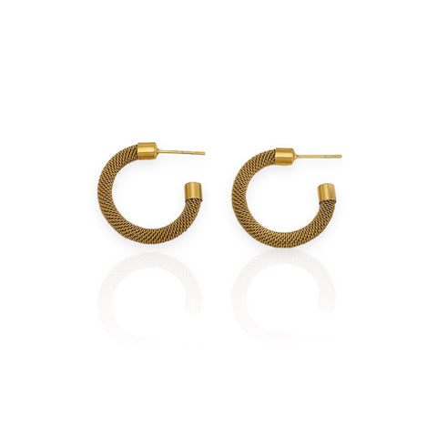 Hoop earrings | Raffia