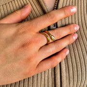 bague réglable plaqué or