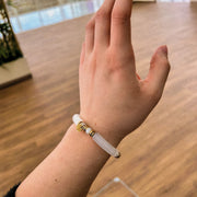 Bracelet perles tube incurvé  | Unique