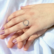 bague réglable plaqué or