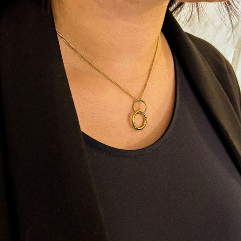 Collier anneaux entrelacés | Laure