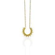 collier plaqué or soleil