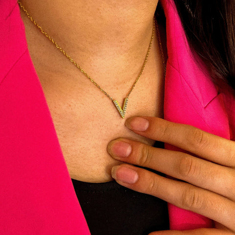 collier plaqué or inoxydable