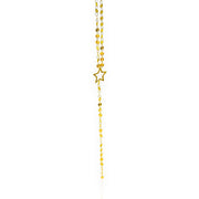 collier cravate en acier inoxydable plaqué or