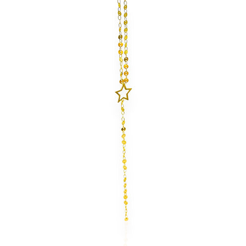 collier cravate en acier inoxydable plaqué or