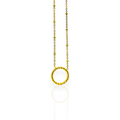 Collier anneau torsade | Livy