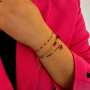 Bracelet pierres émeraudes | Jade