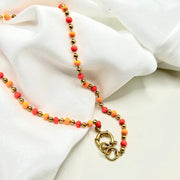 collier perle en acier inoxydable 