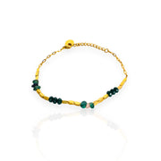 Bracelet pierres émeraudes | Jade