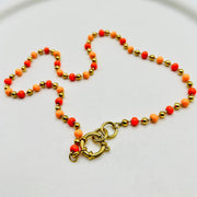 collier perle en acier inoxydable