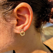 Boucles d'oreilles puces nounours  | Teddy