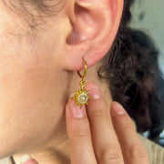 boucles d'oreilles acier inoxydable avec perle