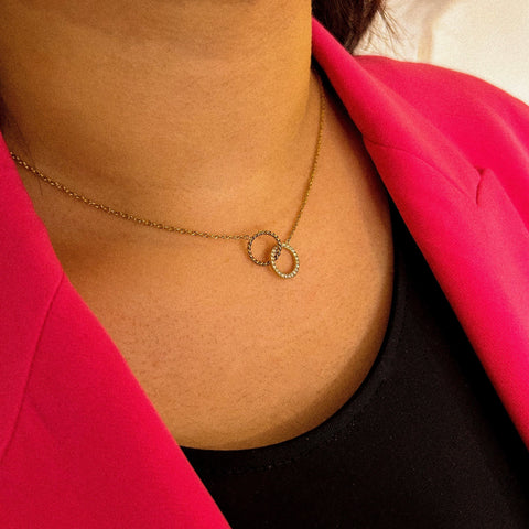 collier acier inoxydable plaqué or fatyna paris