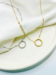 collier Plaqué or ou argent acier inoxydable