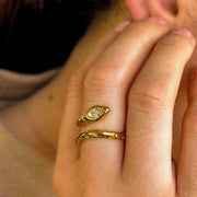 bague réglable plaqué or