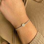 bracelet serti diamant acier inoxydable