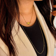 collier multi-color acier inoxydable plaqué or
