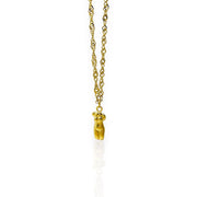 Collier torse femme acier inoxydable plaqué or