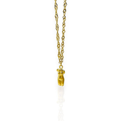 Collier torse femme acier inoxydable plaqué or