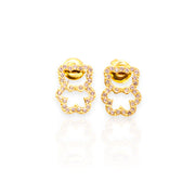 Boucles d'oreilles puces nounours  | Teddy
