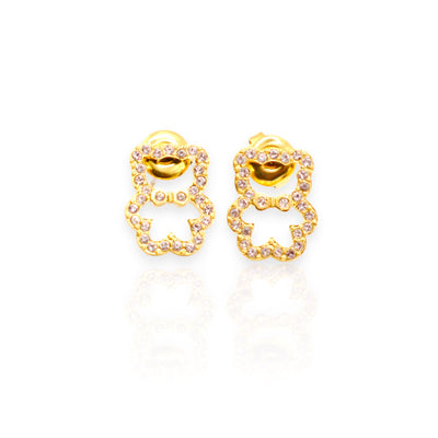 Boucles d'oreilles puces nounours  | Teddy