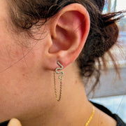 Crystal earrings | Snake