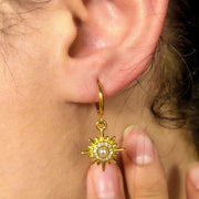 boucles d'oreilles acier inoxydable avec perle