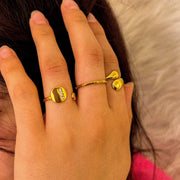 Bague ouverte plaqué Or