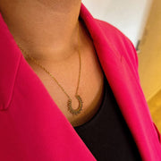 collier plaqué or soleil