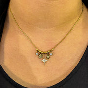 collier plaqué or soleil et étoile