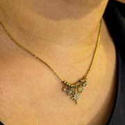 collier plaqué or soleil et étoile